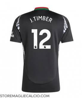 Arsenal Jurrien Timber #12 Maglia Gara Trasferta Repliche 2024-25